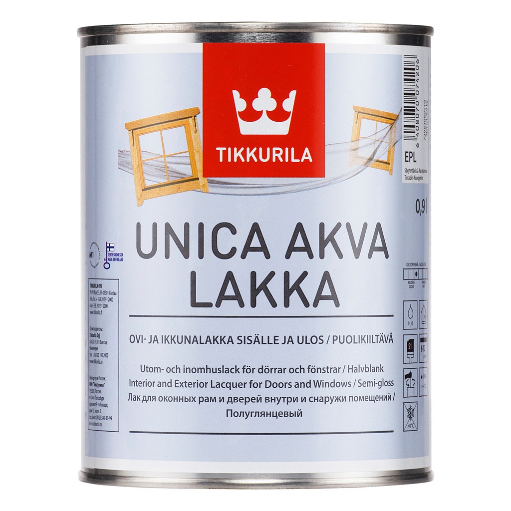 UKSE- JA AKNALAKK UNICA AKVA LAKKA EPL 2,7L