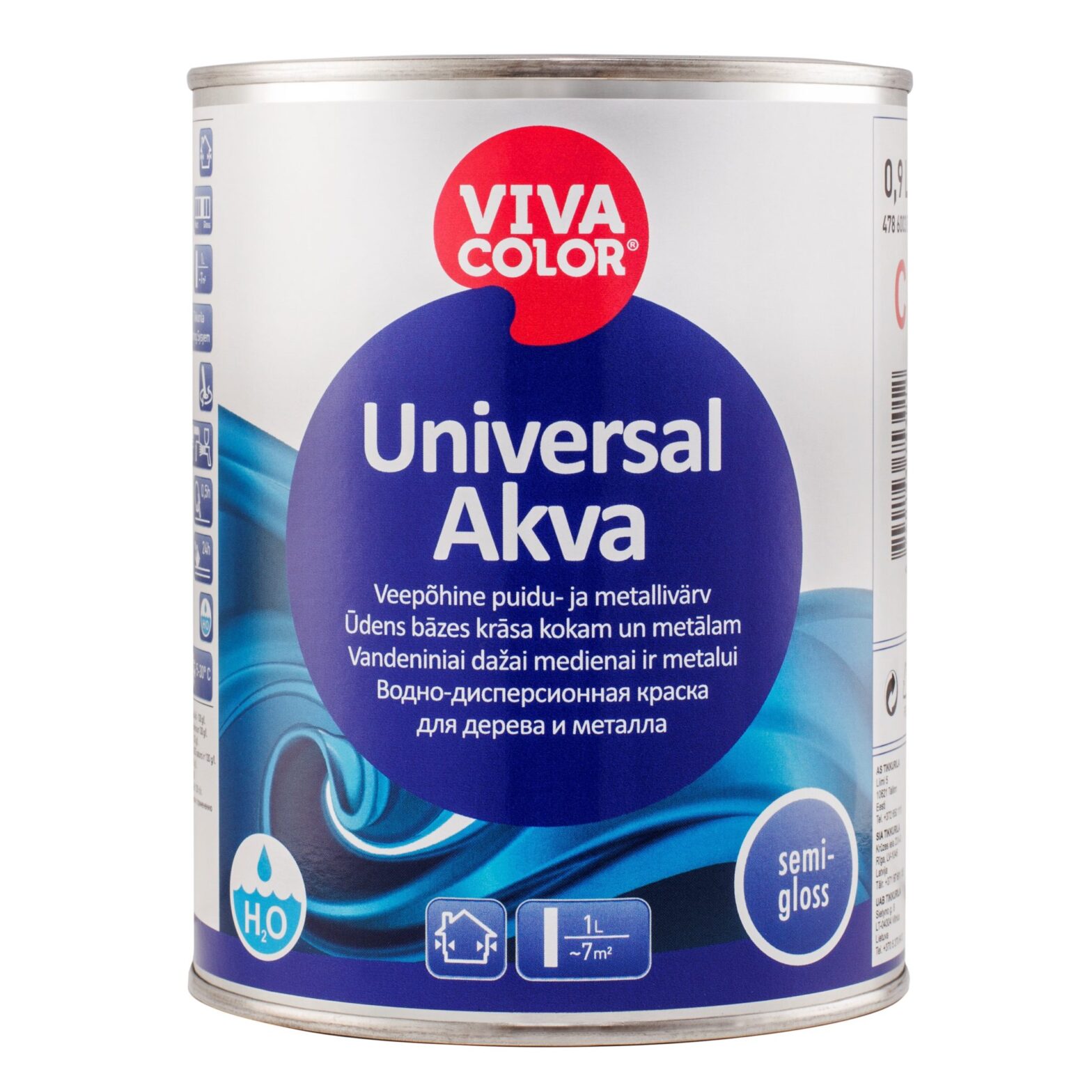 ALUSVÄRV UNIVERSAL AKVA POOLLÄIKIV C 2,7L-AINULT TOONIMISEKS!