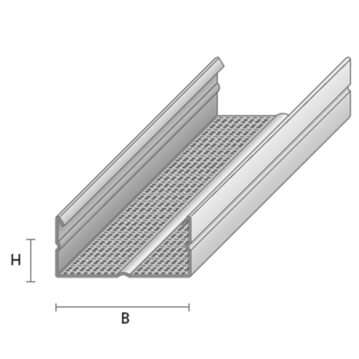 Teraskarkass- kipslaeprofiil CD-60/27 2600 mm 0,5 ZN