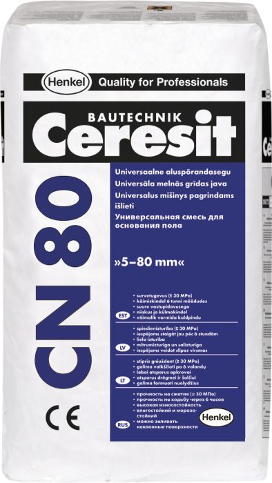 Põrandasegu Ceresit CN80 5 - 80 mm 25 kg