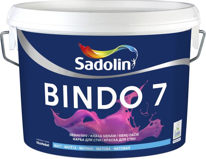 Lae- ja seinavärv Sadolin Bindo 7 matt toonimiseks 2,25 l