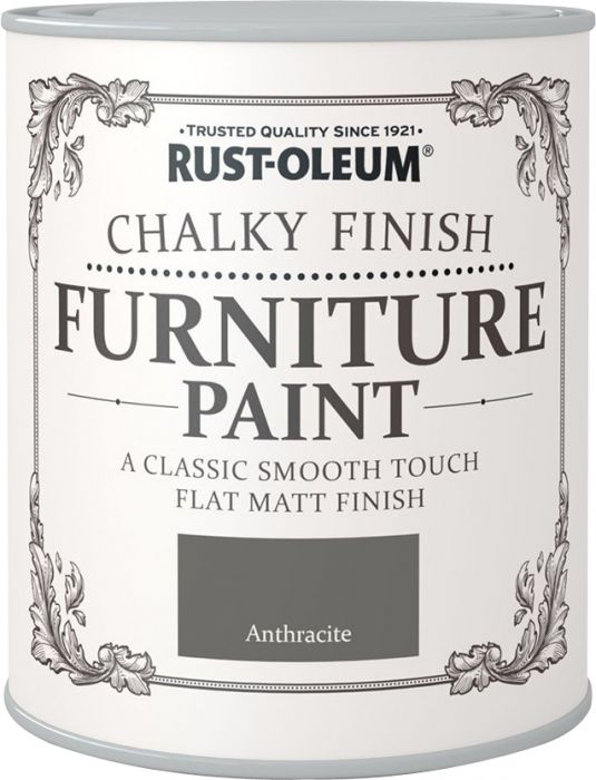 Mööblivärv Rust-Oleum Chalky Finish Anthracite 750 ml