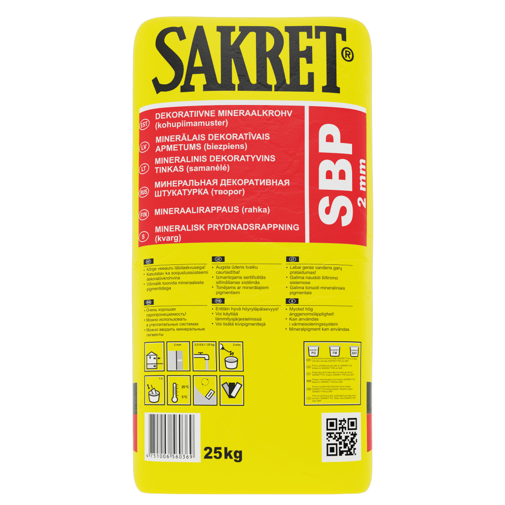 FAS.KROHV SAKRET SBP 2mm 25kg