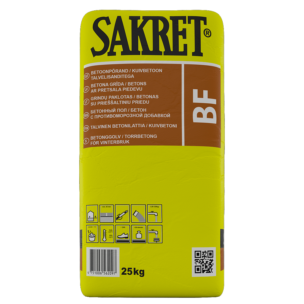 KUIVBETOON SAKRET BF 25kg TALVINE