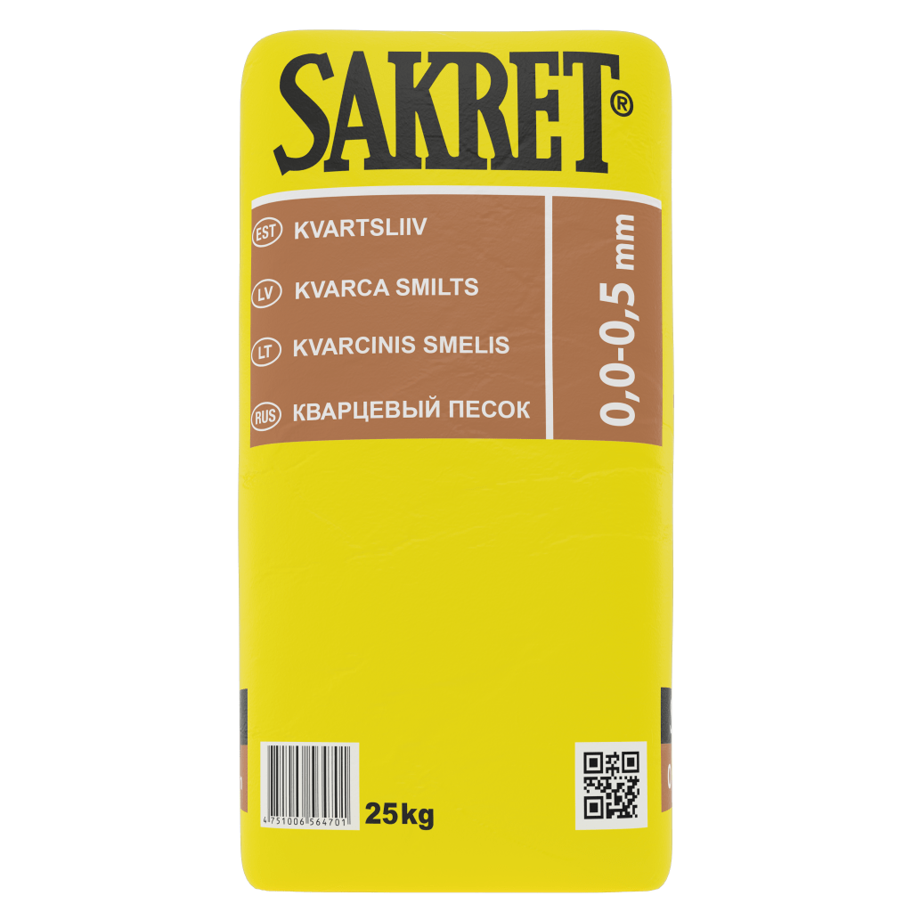 KVARTSLIIV QS 0-0,5mm SAKRET 25KG