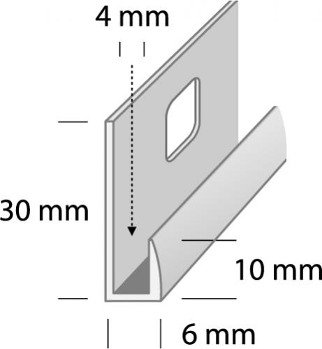 PEEGLILIIST DUURI 4MM PL 4-02 HÕBE 2.7M