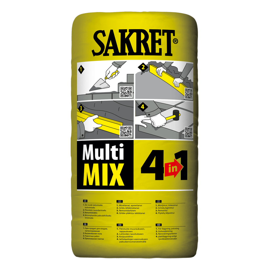 UNIVERAALSEGU SAKRET MULTIMIX 4in1 25KG