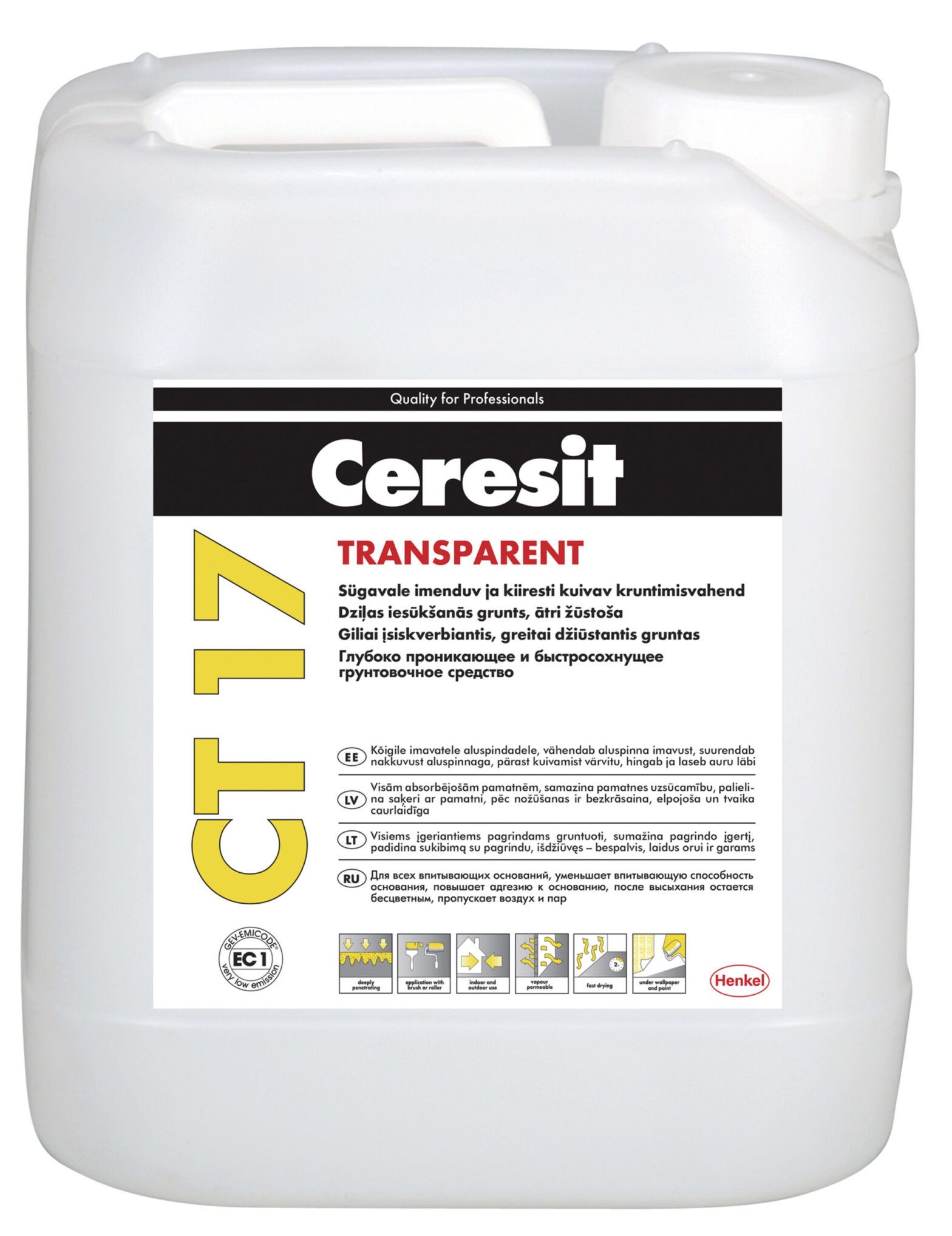 KRUNTIMISVAHEND CERESIT CT-17 TRANSPARENT 5L