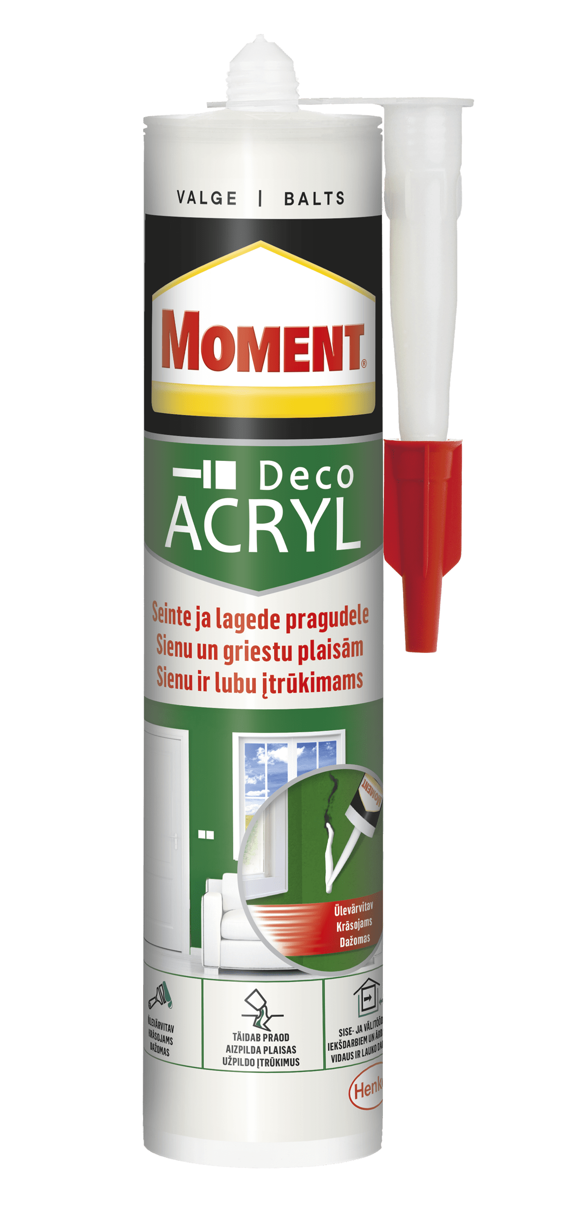 AKRÜÜLHERMEETIK MOMENT ACRYL VALGE 280ml