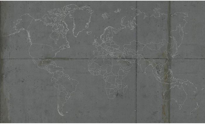 Fototapeet Panoramic World Map 1,50 x 2,50 m