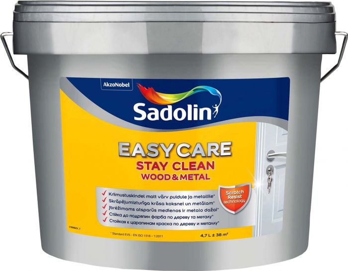 Puidu- ja metallivärv Sadolin EasyCare 4,7L