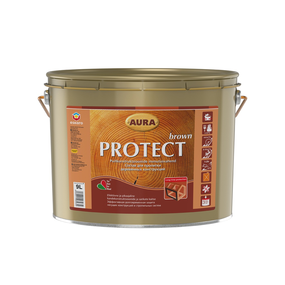 PUIDUIMMUTI ESKARO AURA PROTECT BROWN 9L