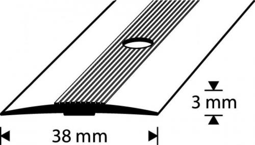 VUUGILIIST A3-1.8M 38MM KROOM ANODEERITUD DIONE