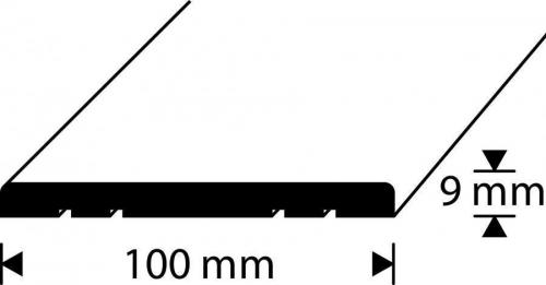 LÄVEPAKK 100X9 1M TAMM SILE DIONE