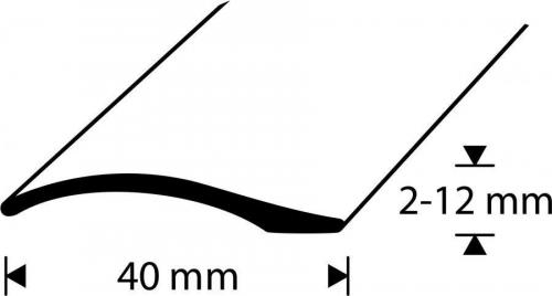 ÜLEMINEKULIIST B3-1,8M 2-12MM NATURAALNE VALGE DIO