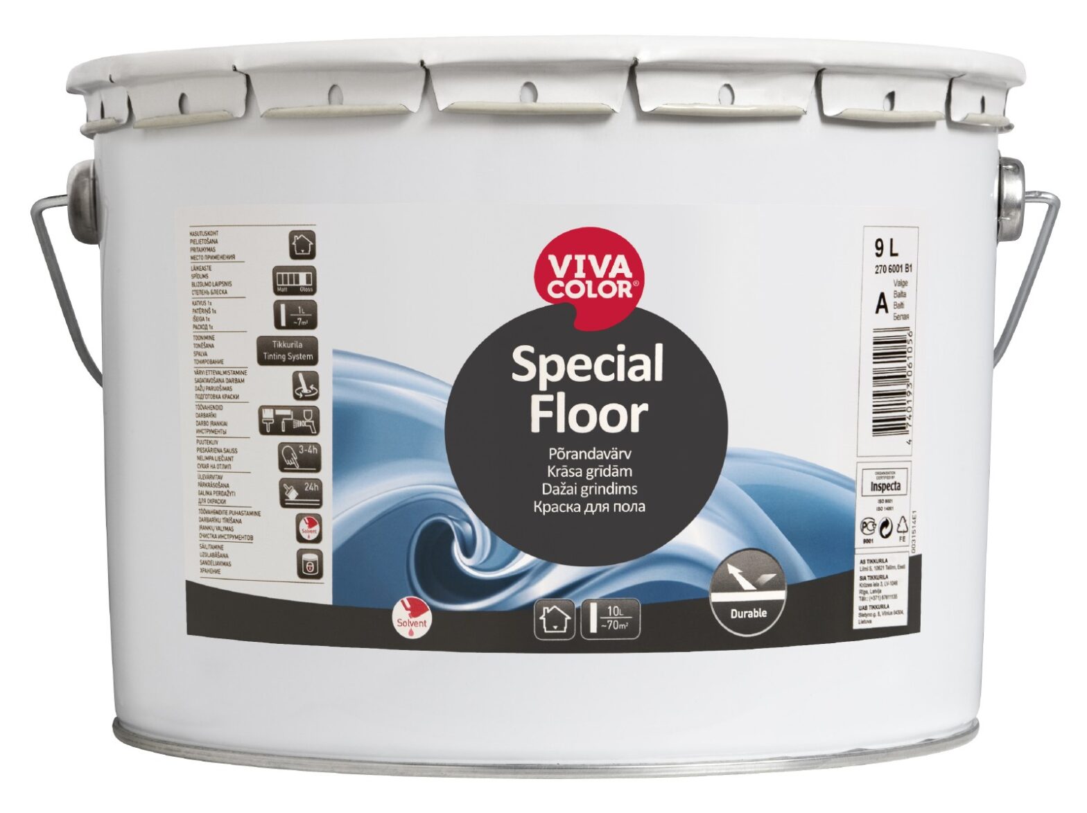 PÕRANDAVÄRV VIVACOLOR SPECIAL FLOOR A 9L