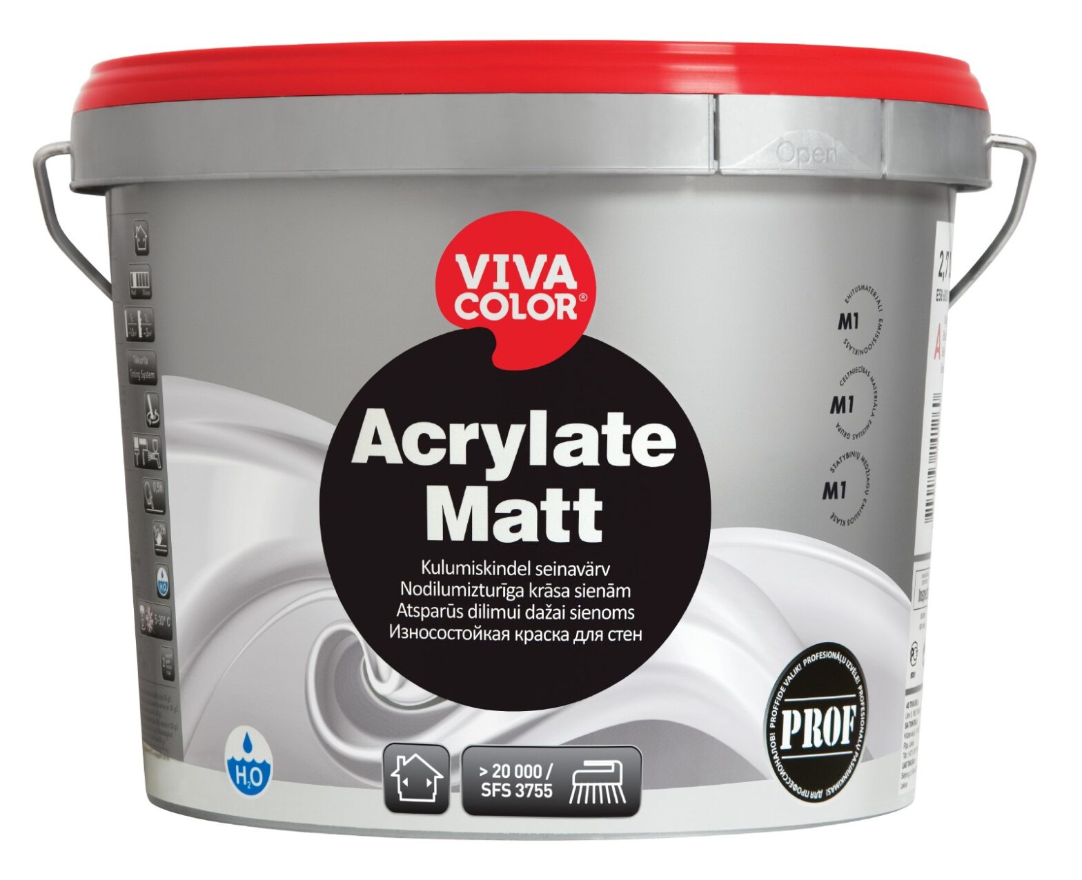 SEINAVÄRV VIVACOLOR ACRYLATE MATT A 2,7L