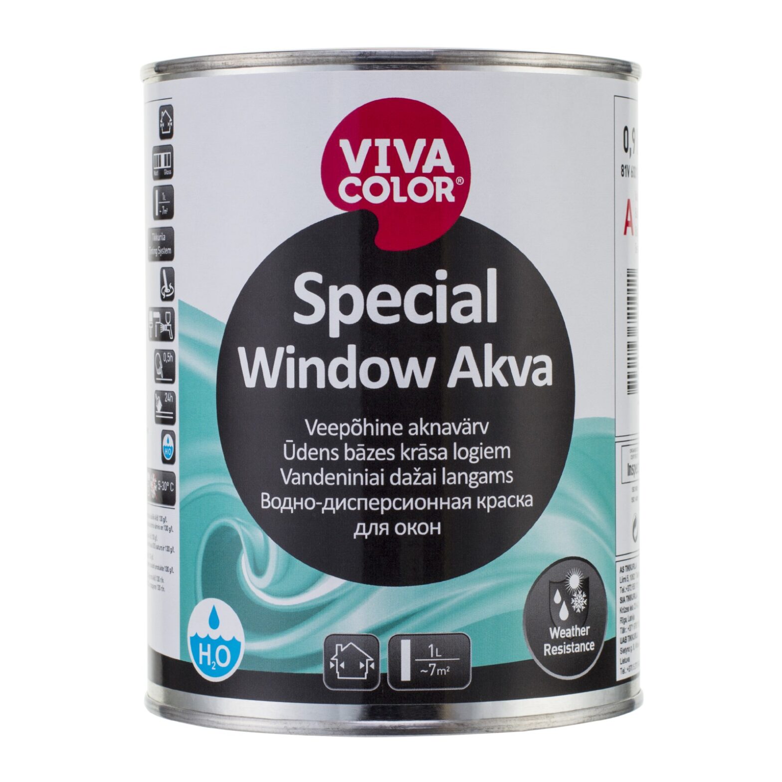 AKNAVÄRV VIVACOLOR SPECIAL WINDOW AKVA 0,9L