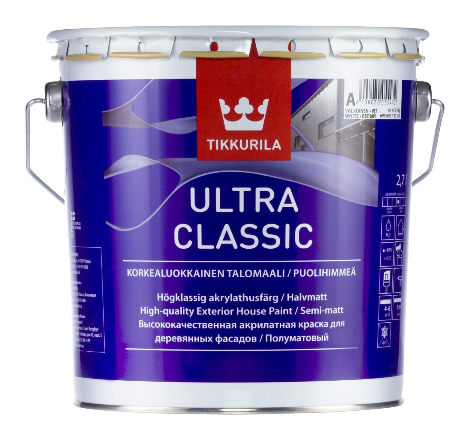 PUITFASSAADIVÄRV TIKKURILA ULTRA CLASSIC A 2,7L