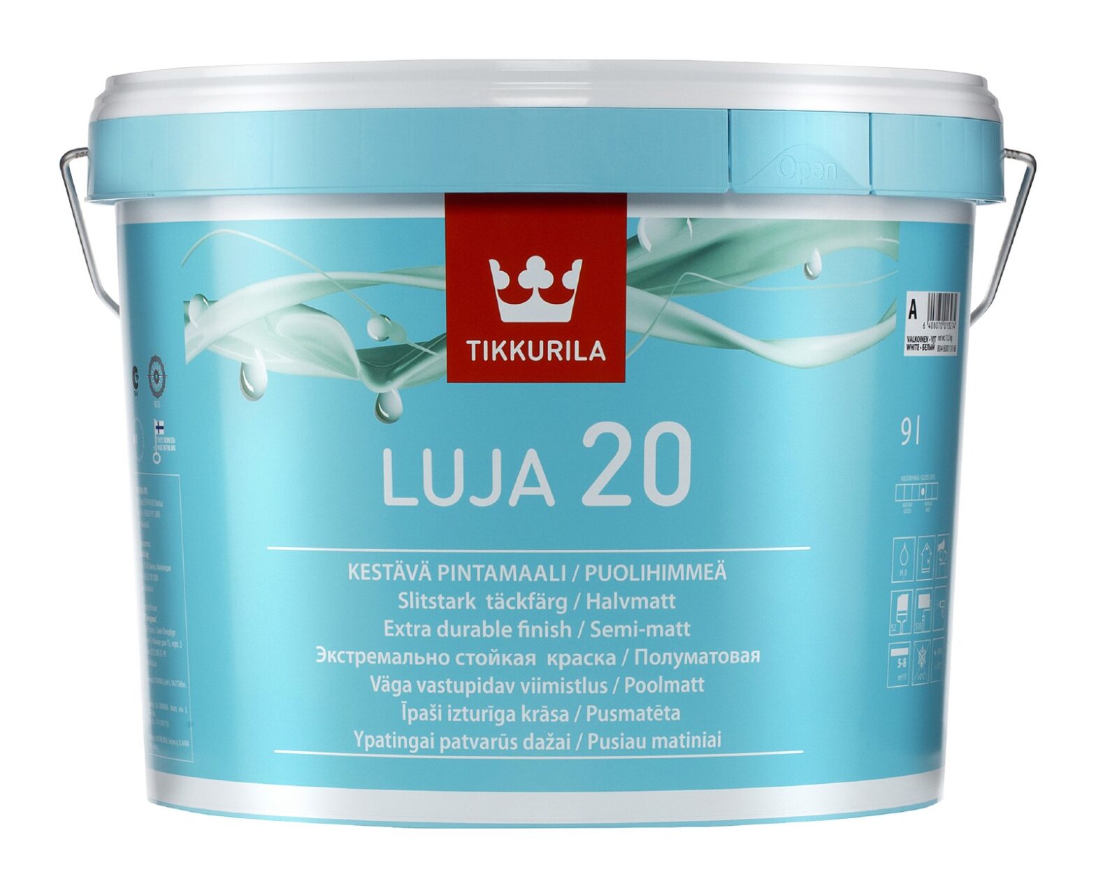 SEINAVÄRV TIKKURILA LUJA 20 A 9L POOLMATT