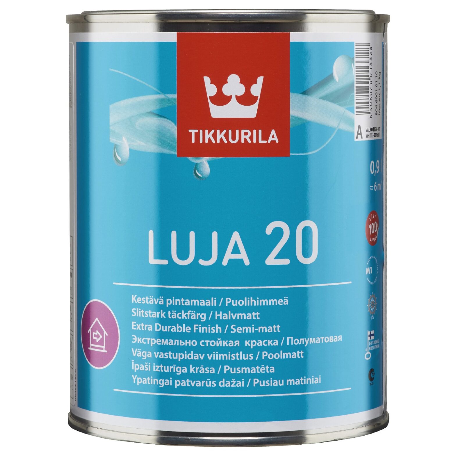 SEINAVÄRV TIKKURILA LUJA 20 A 0,9L POOLMATT