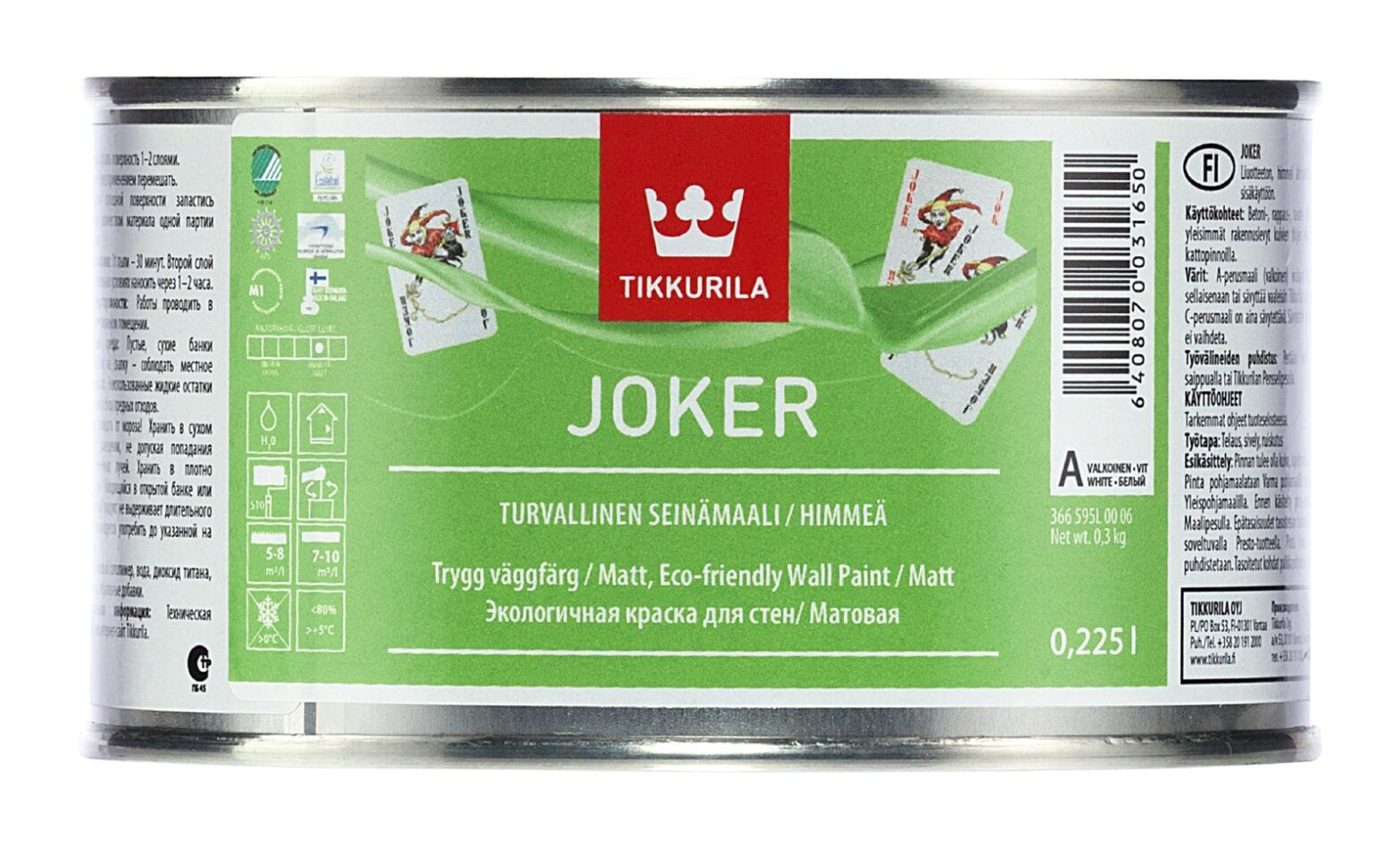 SEINAVÄRV TIKKURILA JOKER A 0,225L