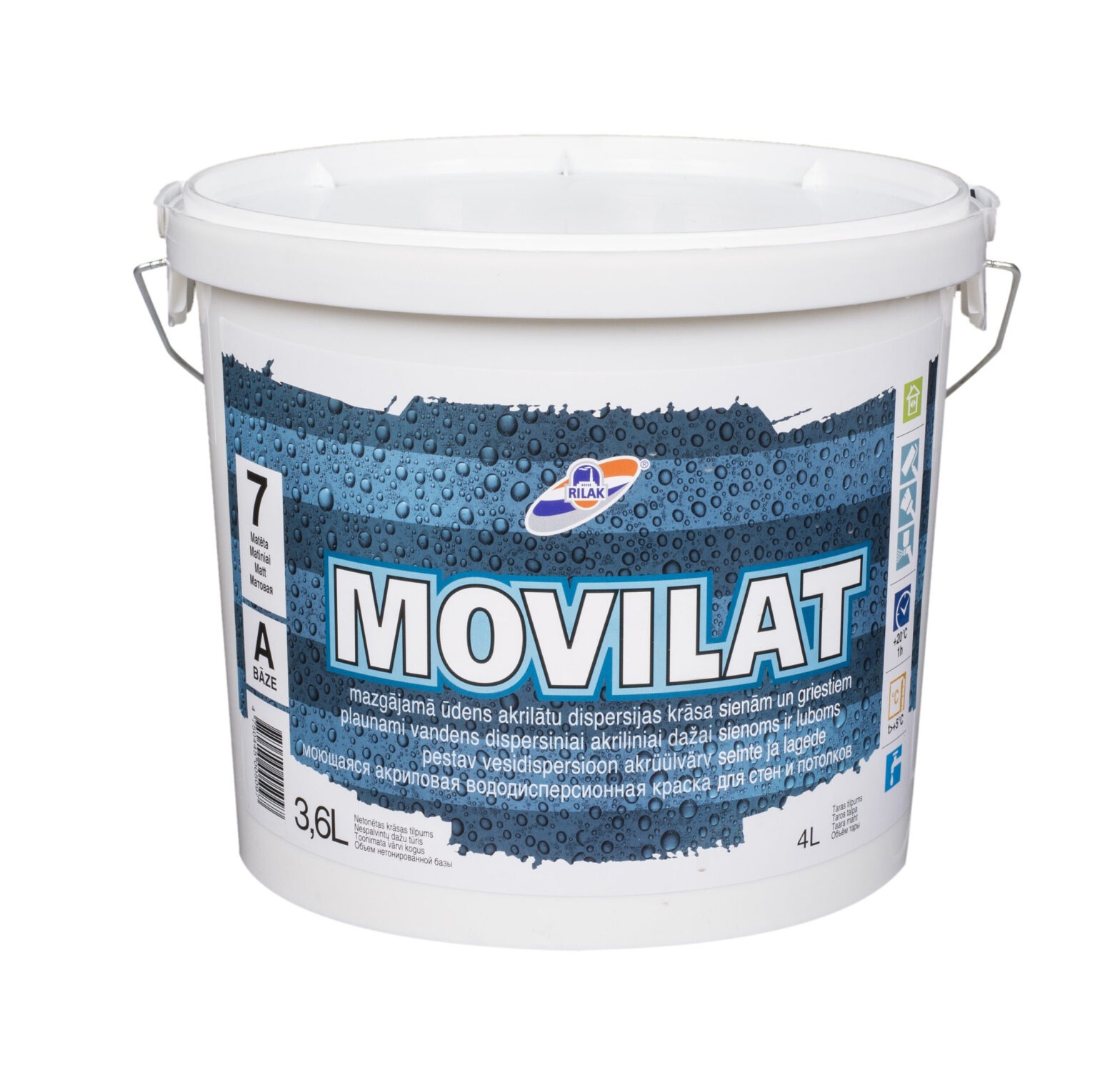 SEINAVÄRV RILAK MOVILAT-7 A 3,6L MATT