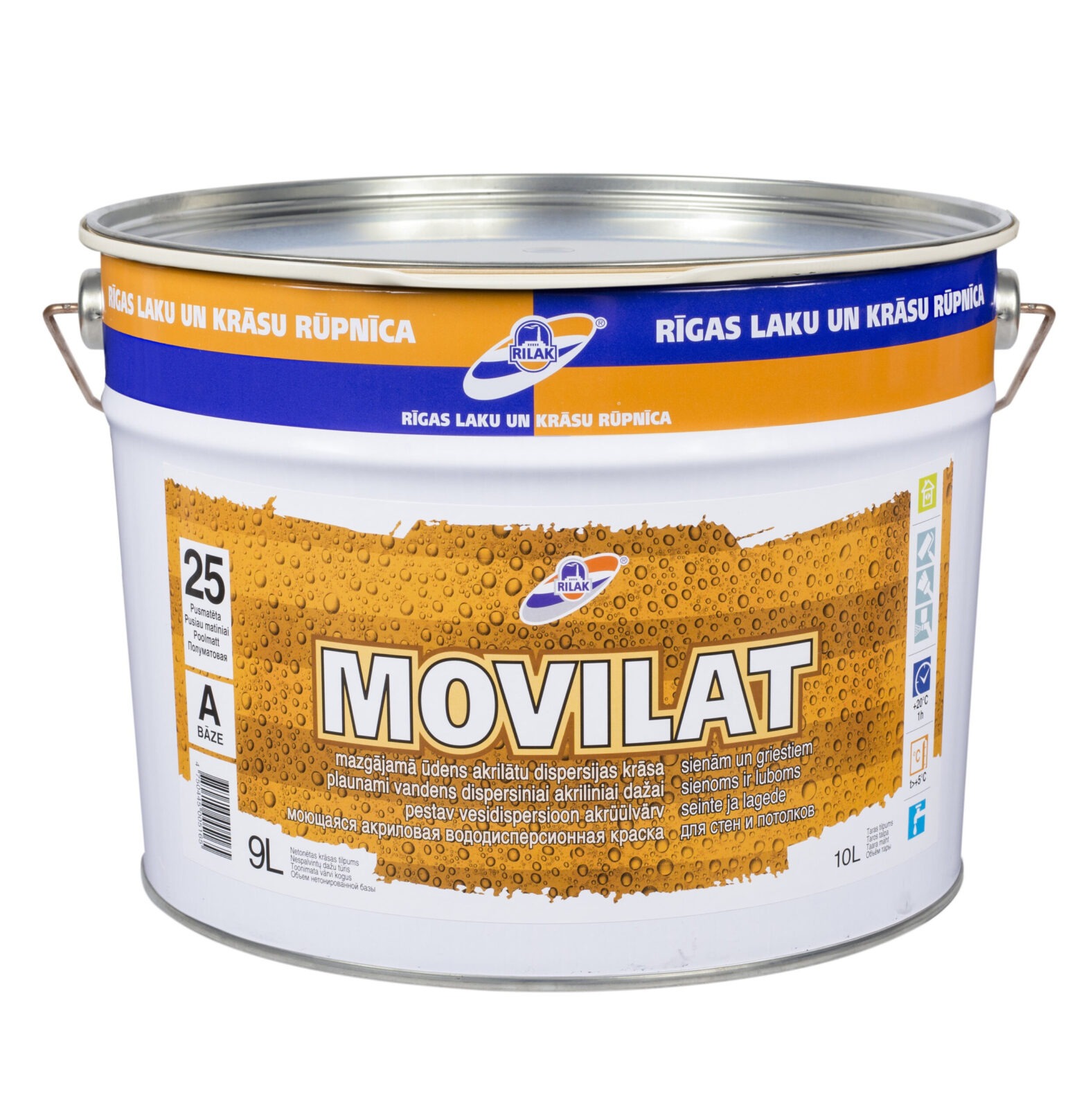 SEINAVÄRV RILAK MOVILAT-25 A 9L POOLMATT