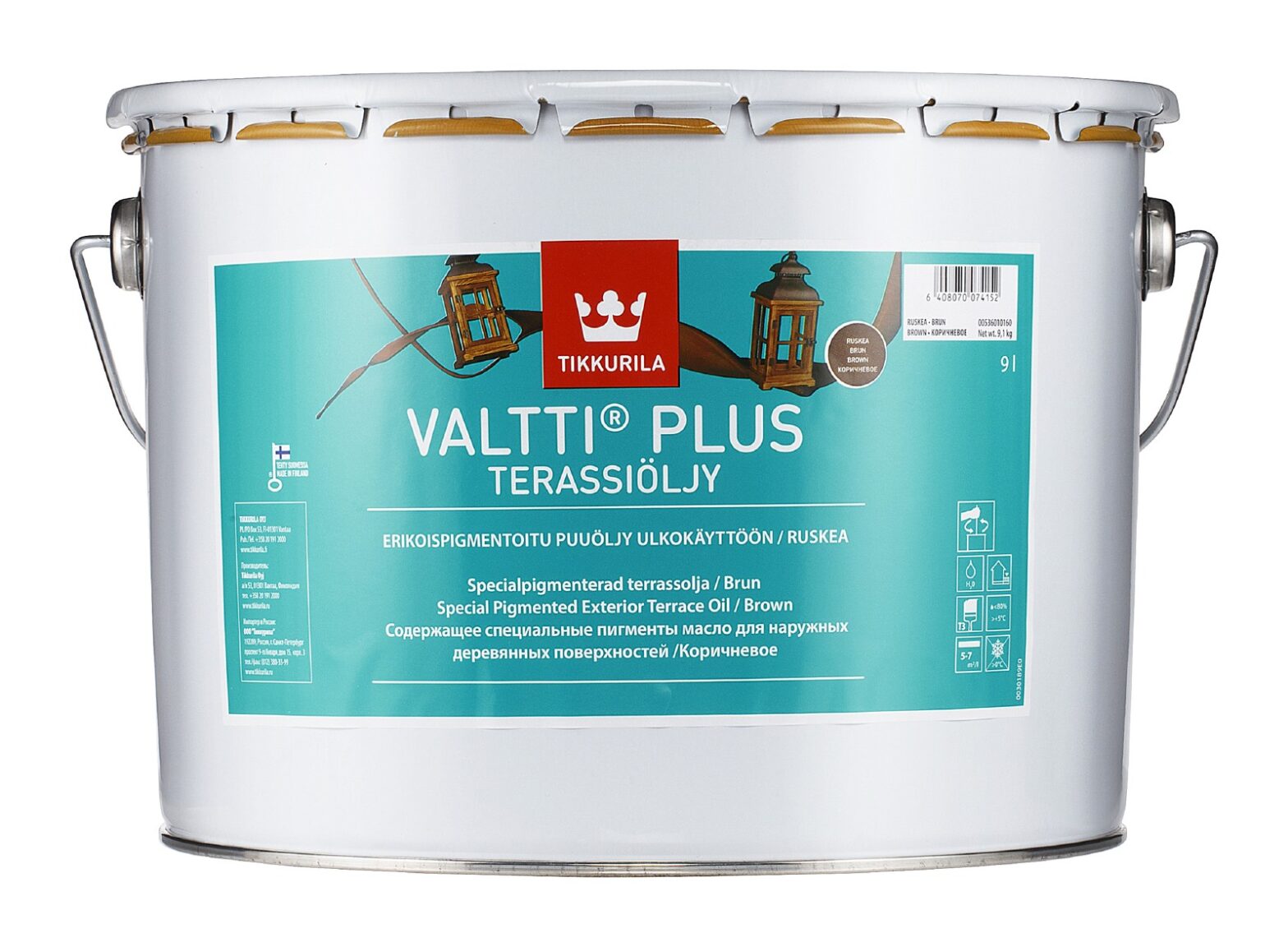 TERRASSIÕLI TIKKURILA VALTTI PLUS OIL PRUUN 9L