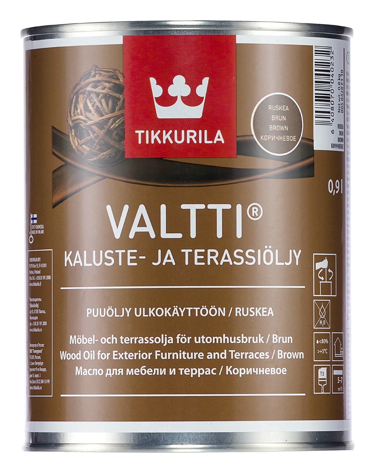 TERRASSIÕLI TIKKURILA VALTTI PRUUN 0,9L