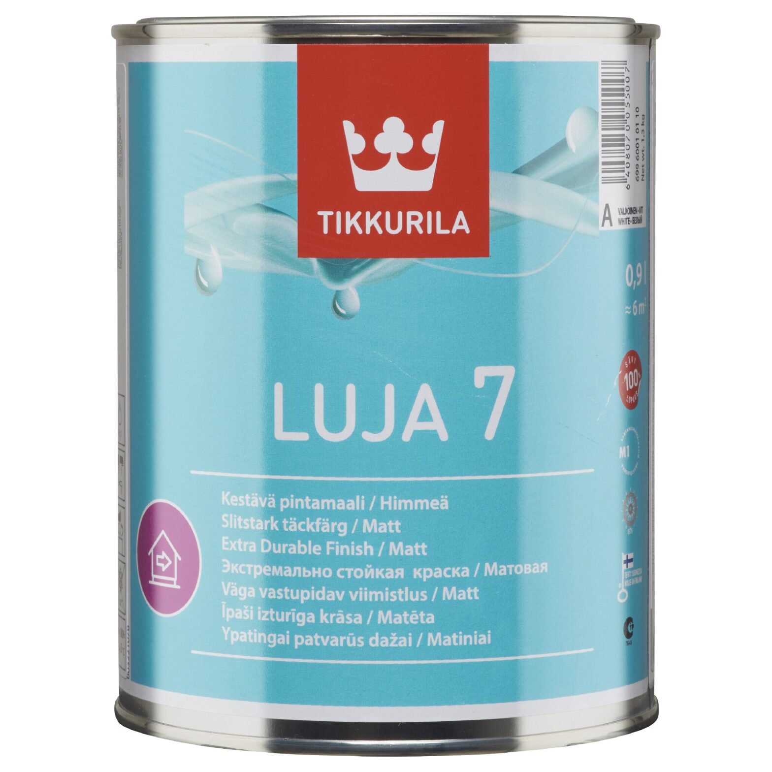 SEINAVÄRV TIKKURILA LUJA 7 A 0,9L MATT