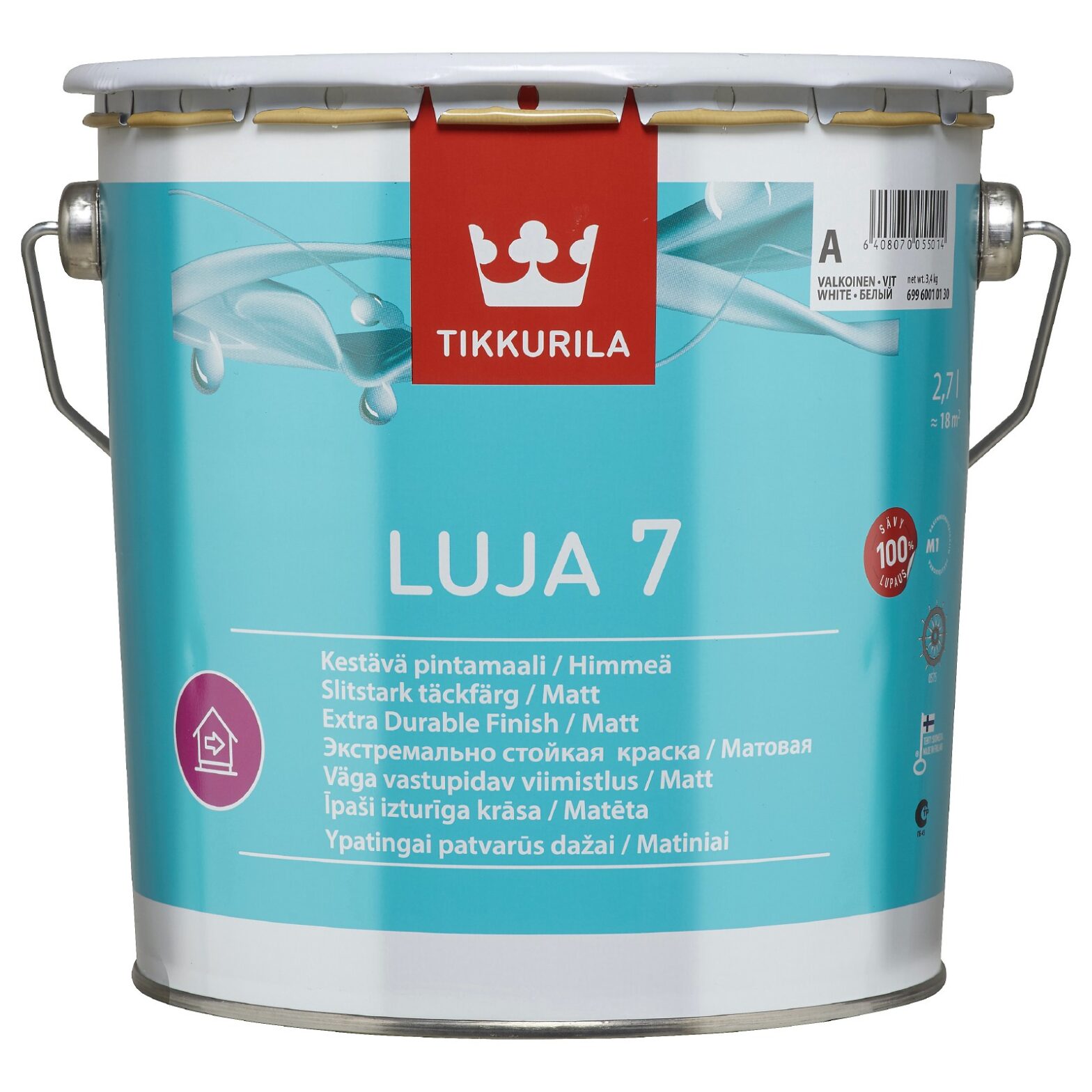 SEINAVÄRV TIKKURILA LUJA 7 A 2,7L MATT