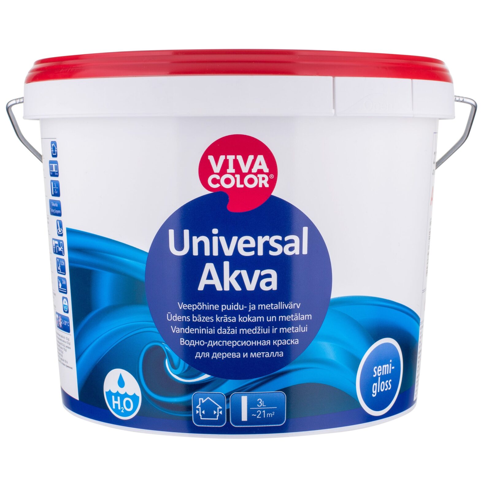 PUIDU- JA METALLIVÄRV UNIVERSAL AKVA P.LÄIK.A 2,7L