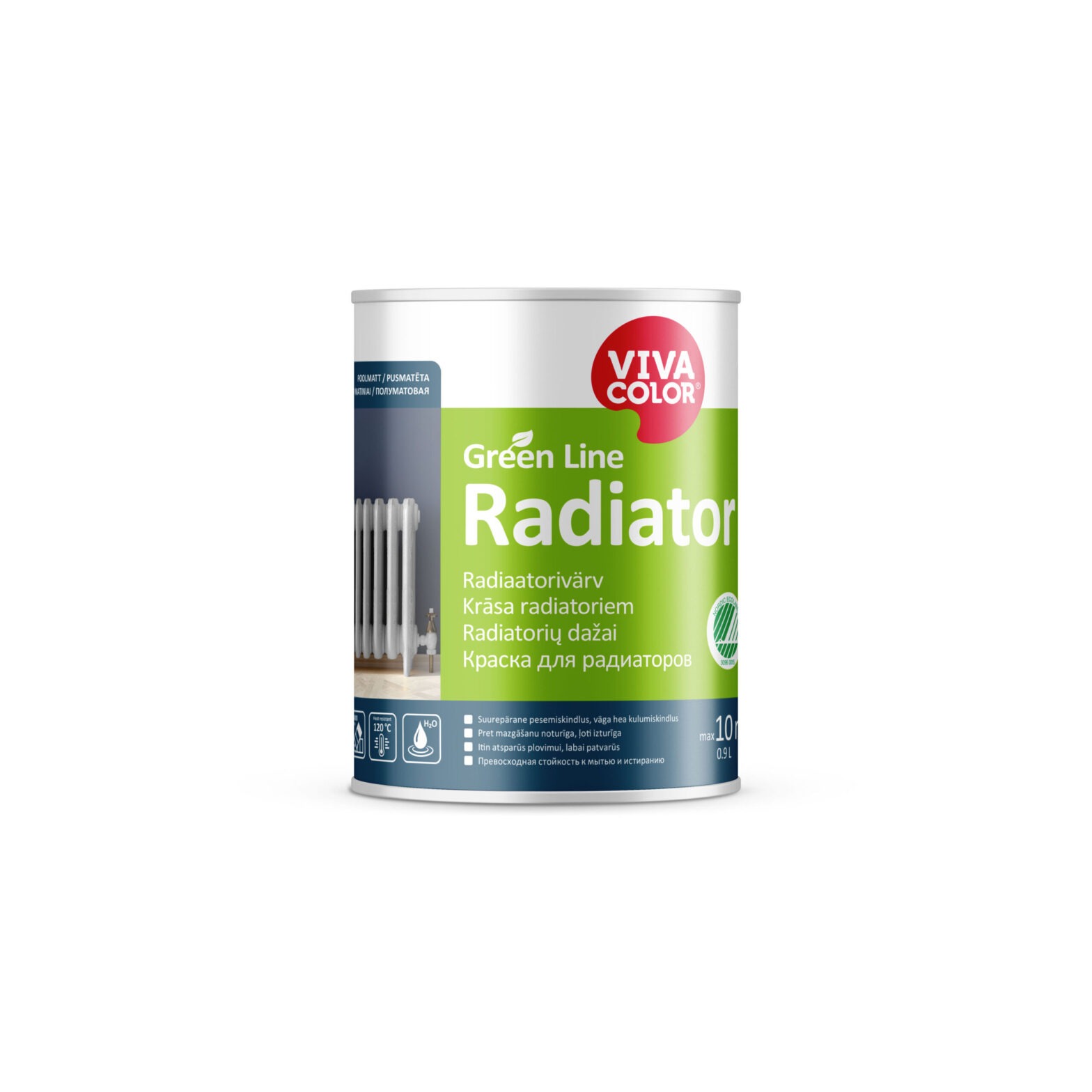 RADIAATORIVÄRV VIVACOLOR GREEN LINE A 0.9L