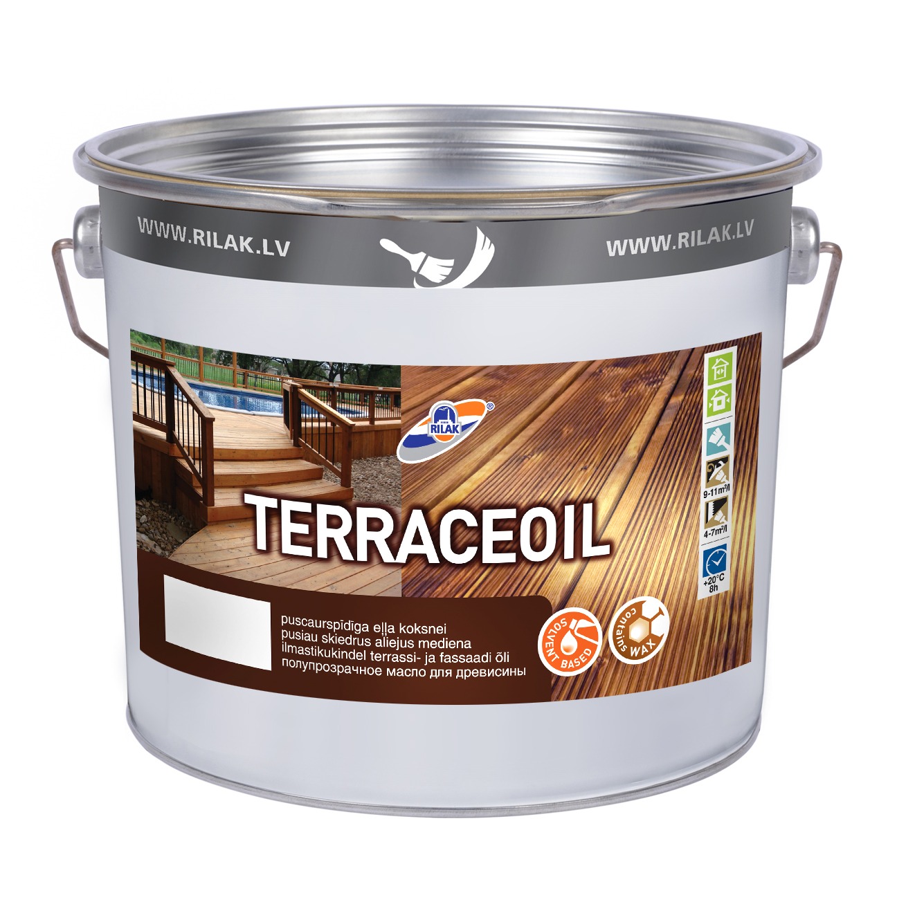 TERRASSI - JA FASSAADIÕLI TERRACEOIL 2.7L PRUUN