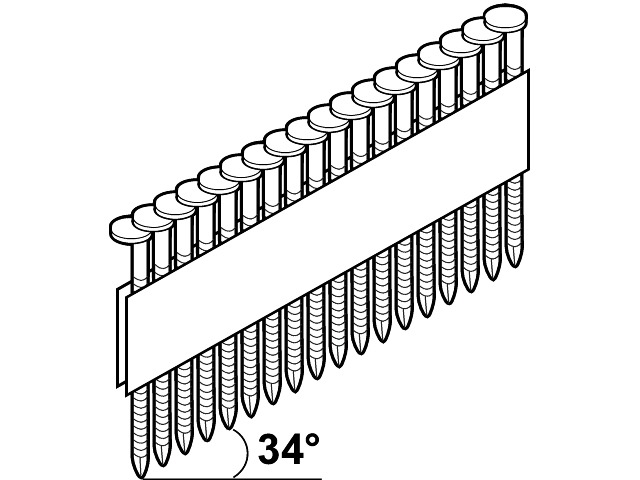 PÜSTOLINAEL 3,1X90 TÄK/LIIM D-PEA 34°M-FUSION/1240
