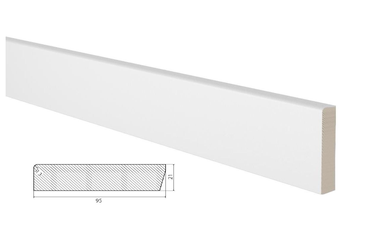 PÕRANDALIIST MÄND 21X95X2700MM VALGE