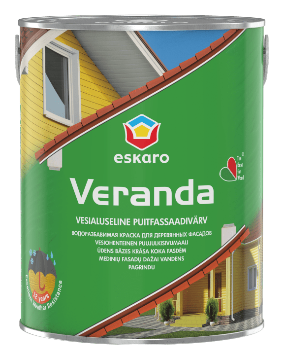 PUITFASSAADIVÄRV ESKARO VERANDA VALGE  2,85L