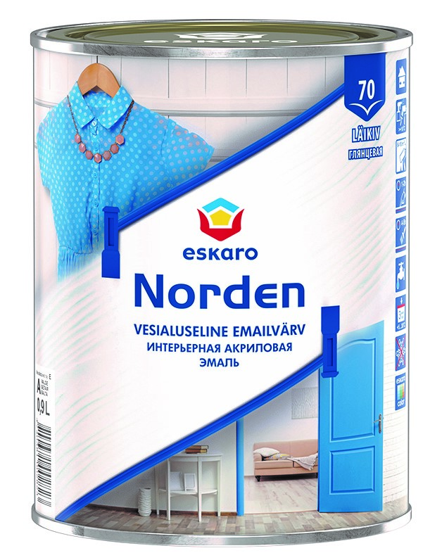 NORDEN-70 LÄIKIV AKRÜULAATEMAILVÄRV 0,9L