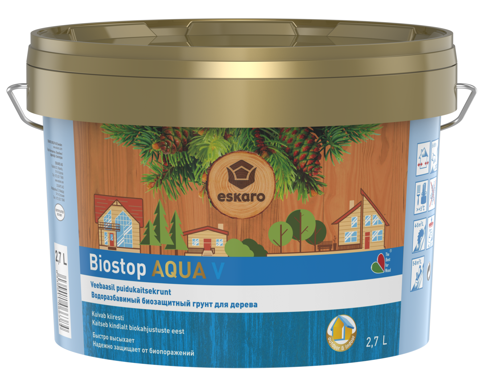 PUIDUIMMUTI ESKARO AURA BIOSTOP AQUA 2,7L