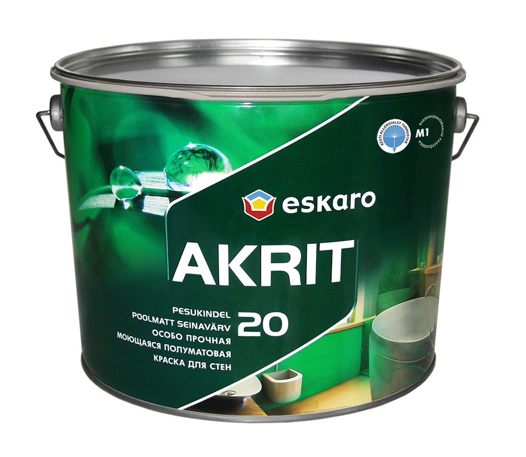 SEINAVÄRV ESKARO AKRIT-20 9,5L POOLMATT