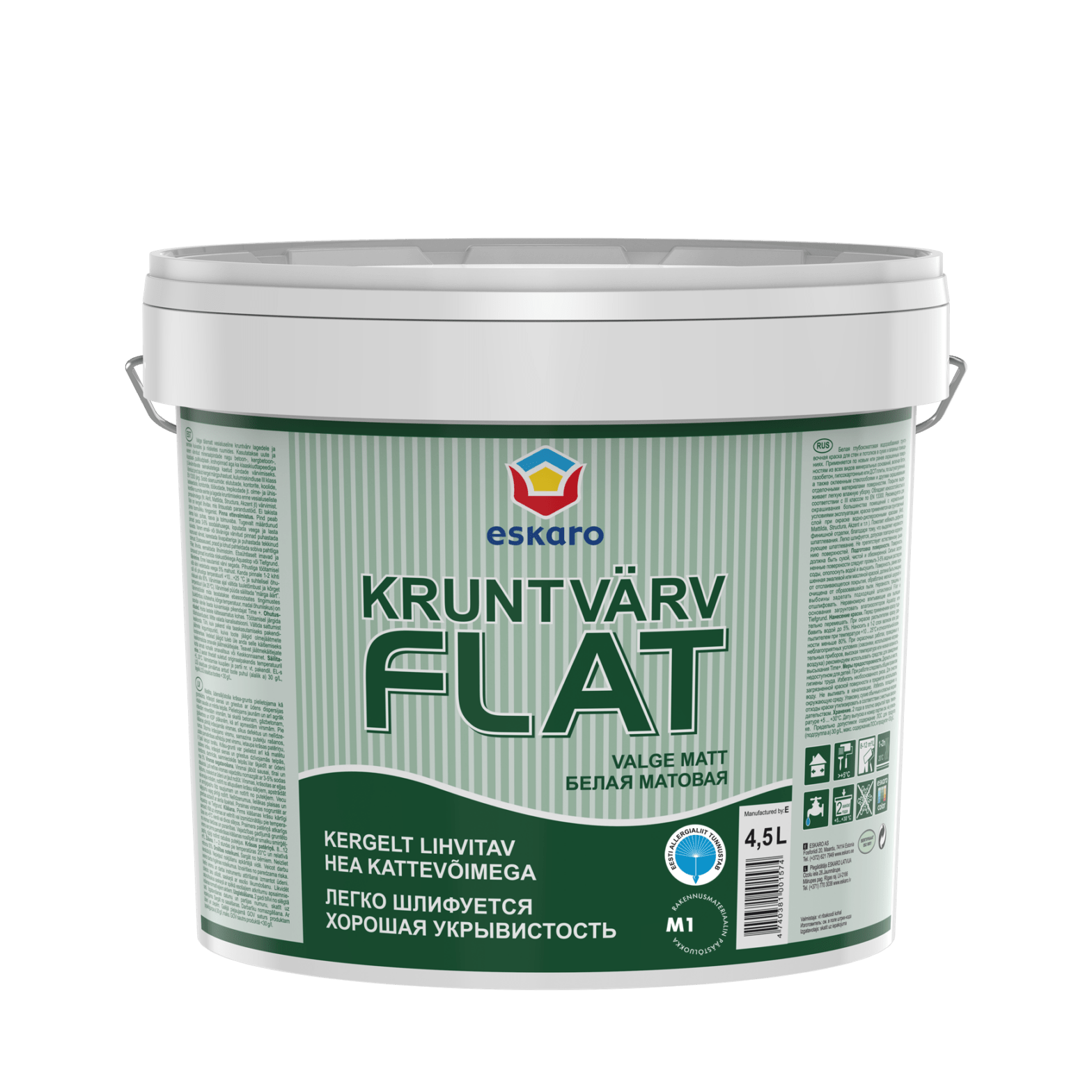 LAE- JA KRUNTVÄRV ESKARO FLAT TÄISMATT 4.5L