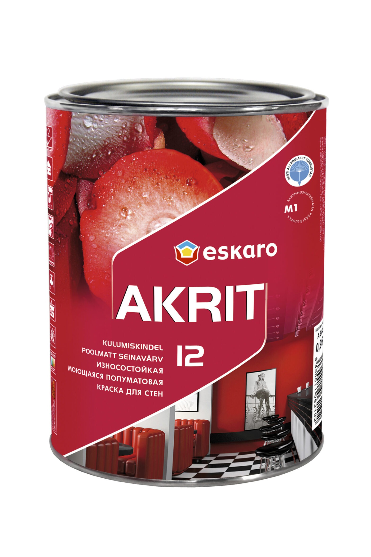 SEINAVÄRV ESKARO AKRIT-12 0,95L POOLMATT