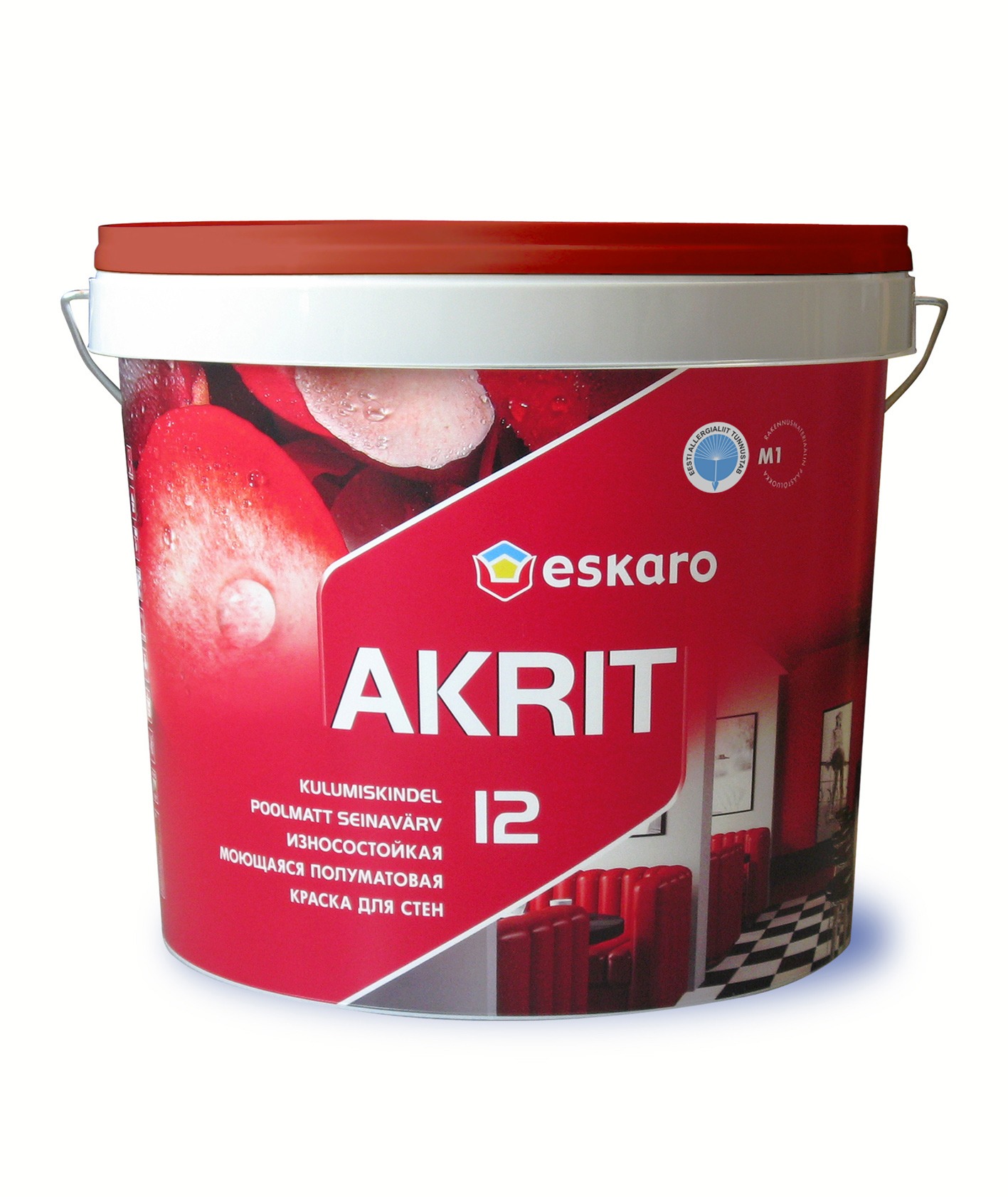 SEINAVÄRV ESKARO AKRIT-12 4,75L POOLMATT