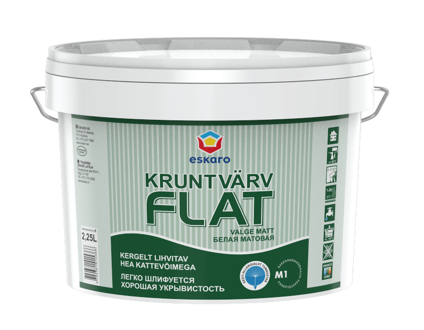 LAE- JA KRUNTVÄRV ESKARO FLAT TÄISMATT 2.25L