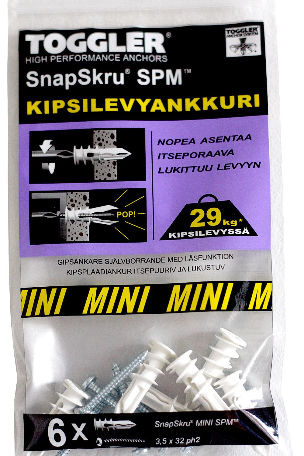 TÜÜBEL TOGGLER SNAPS MINI 6TK/
