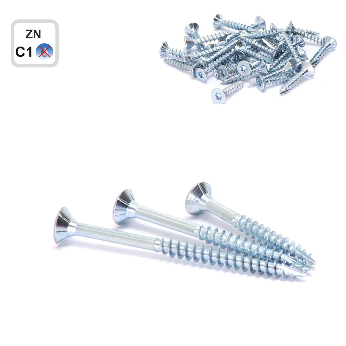 PUIDUKRUVI PP ZN 4,0x50 TX20 500TK/PK