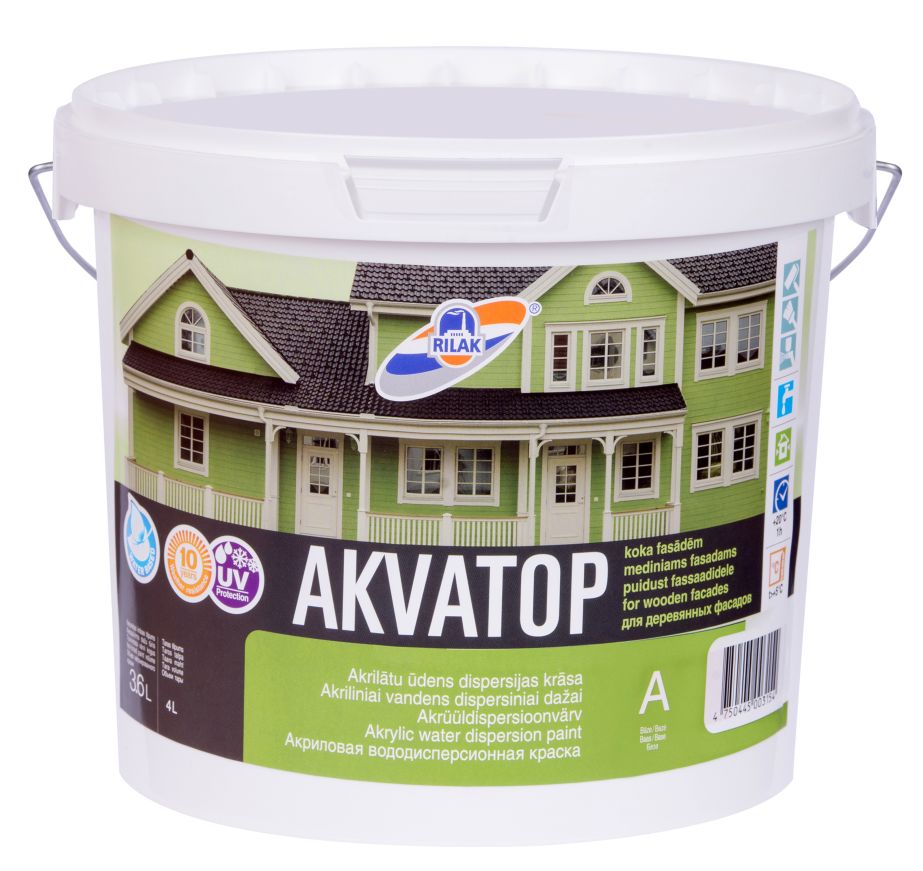 PUITFASSAADIVÄRV RILAK AKVATOP HALL 3,6L