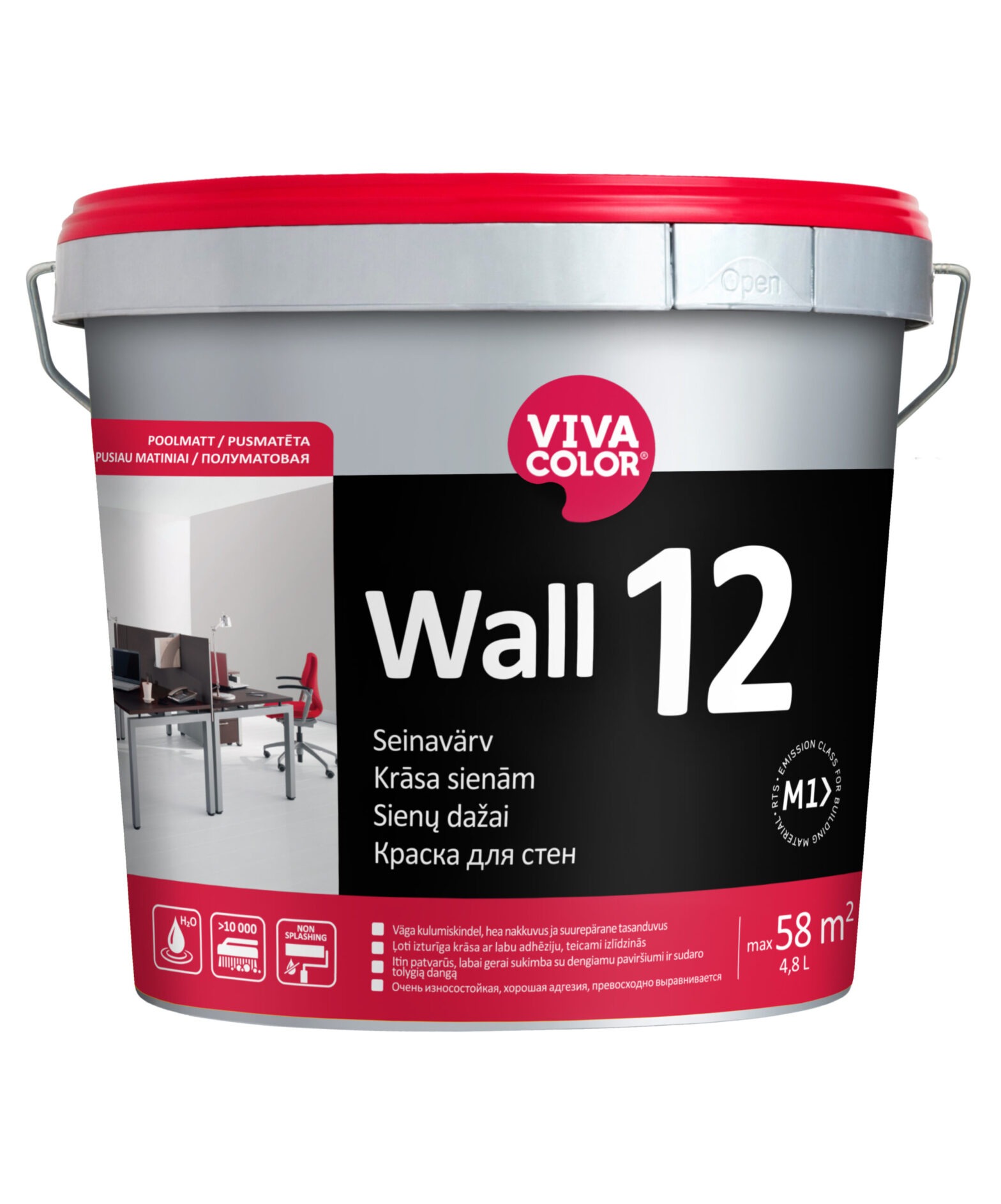 SEINAVÄRV VIVACOLOR WALL 12 A 4,8L