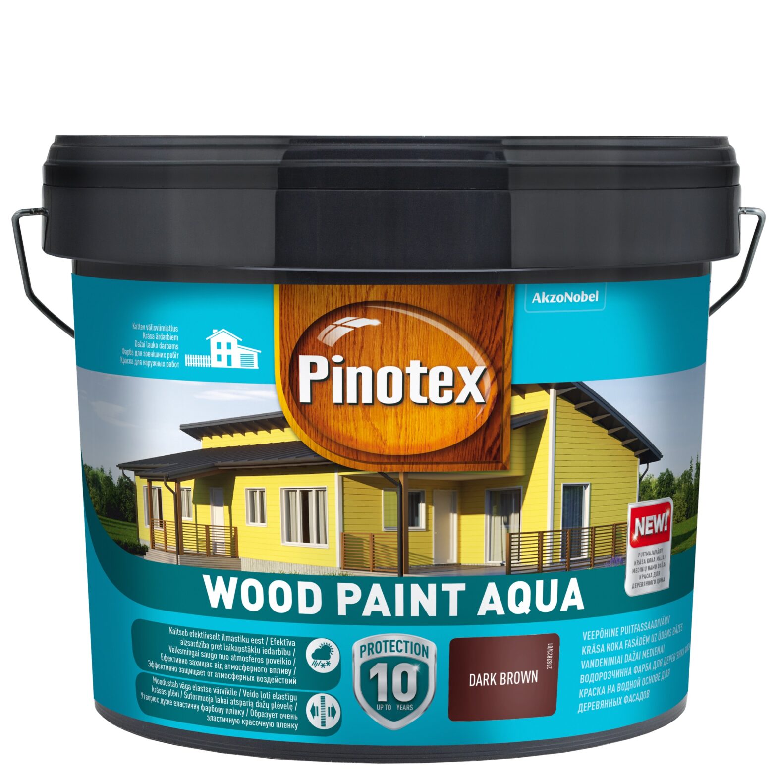 PUITFASSAADIVÄRV PINOTEX WOODPAINT AQUA T.PRUUN 9L